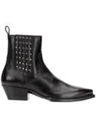 Saint Laurent Lukas Camperos Studded Boots - Black