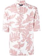Diesel Floral Print Shirt, Men's, Size: Medium, Pink/purple, Viscose
