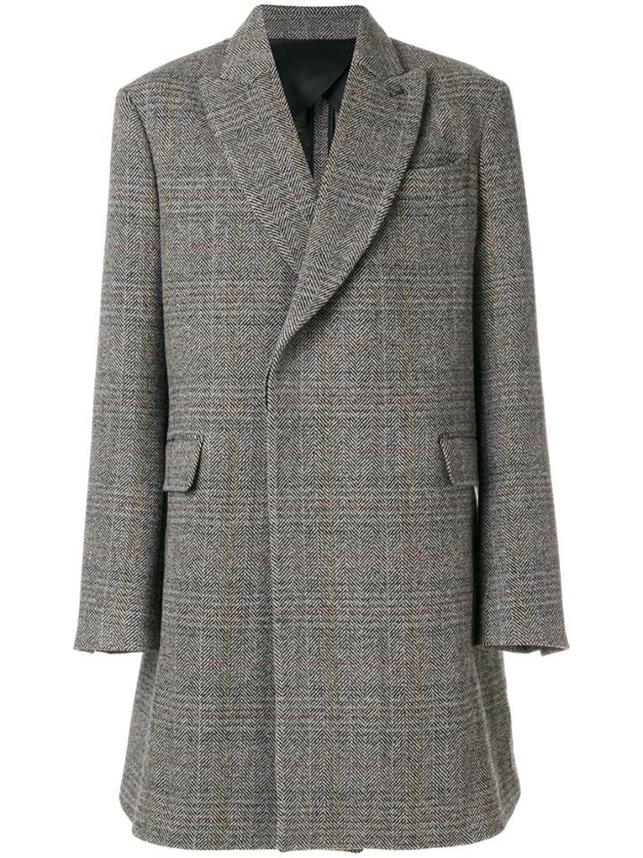 Stella Mccartney Oscar Herringbone Coat - Grey