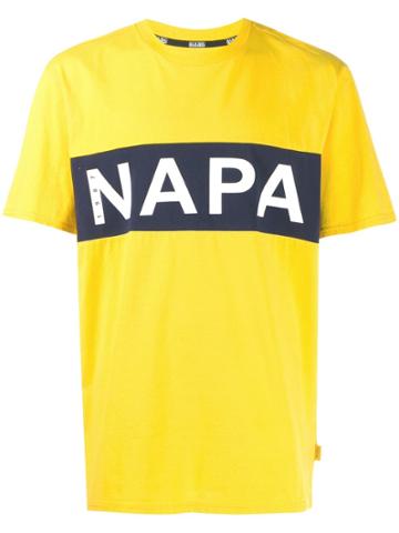 Napa Silver Logo Print T-shirt - Yellow