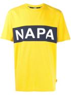Napa Silver Logo Print T-shirt - Yellow