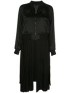 Comme Des Garçons Noir Kei Ninomiya Pleated Zipped Coat - Black
