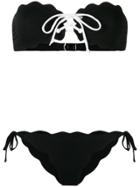 Marysia Scalloped Style Bikini Set - Black