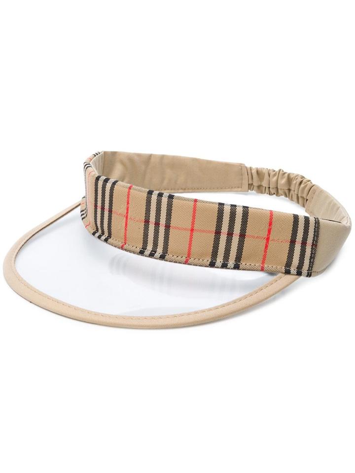 Burberry Check-trim Visor - Brown