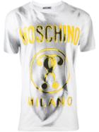 Moschino Double Question Mark T-shirt, Men's, Size: 52, White, Cotton