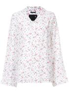 R13 Floral Print Pyjama Top - Nude & Neutrals
