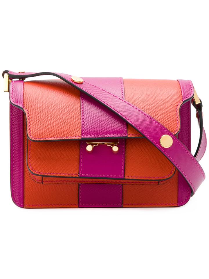 Marni Mini Trunk Shoulder Bag - Pink & Purple
