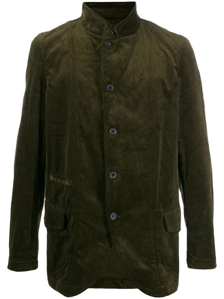 Comme Des Garçons Shirt Ribbed Corduroy Blazer - Green
