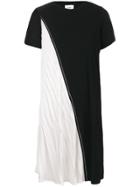 Dkny Contrast Midi-dress - Black