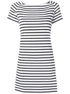 Sacai Nautical Striped Shift Dress - White