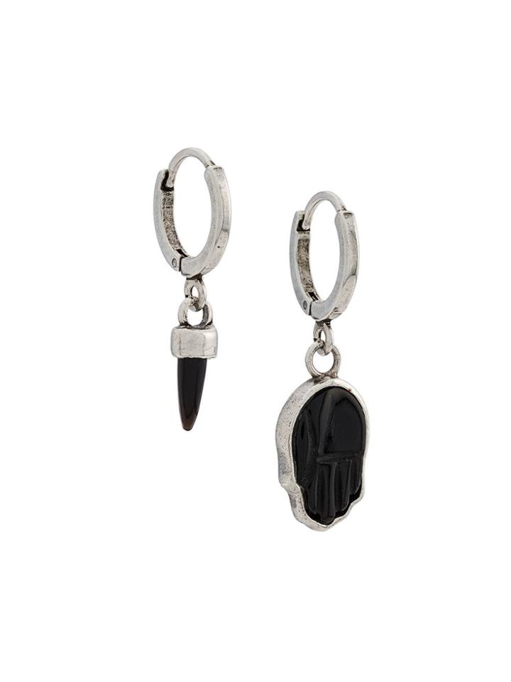 Isabel Marant Buffalo Horn Pendant Earrings - Silver