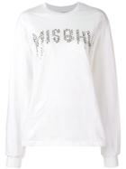 Misbhv Logo Studded Sweatshirt - White