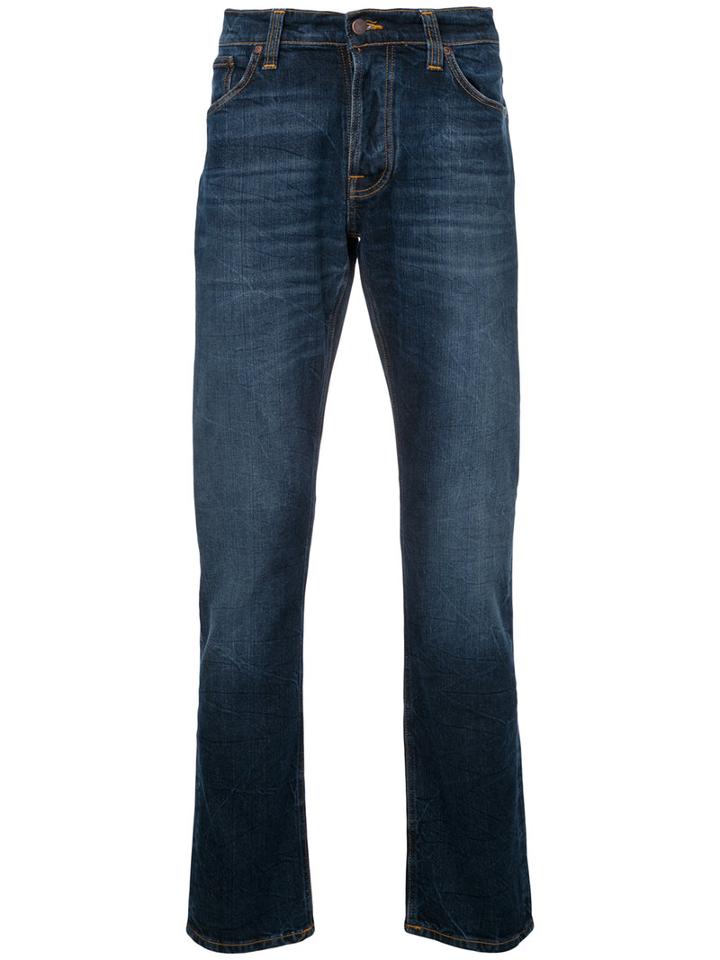 Nudie Jeans Co - Dude Dan Tapered Jeans - Men - Cotton/spandex/elastane - 32/34, Blue, Cotton/spandex/elastane