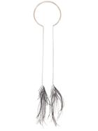 Mara Mac Feathers Necklace - Silver
