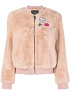 Twin-set Teddy Bomber Jacket - Nude & Neutrals