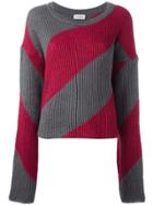 Au Jour Le Jour Elongated Sleeve Jumper - Red