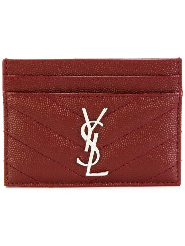 Saint Laurent Classic Card Case - Red
