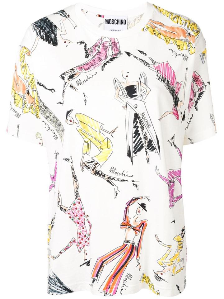 Moschino Fashion Sketches T-shirt - White