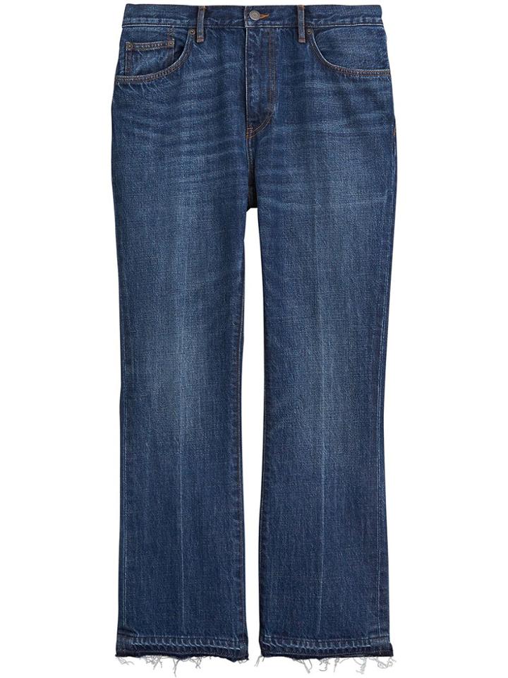Burberry Slim Fit Bootcut Jeans - Blue