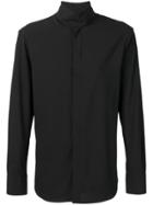 Emporio Armani Concealed Fastening Shirt - Black