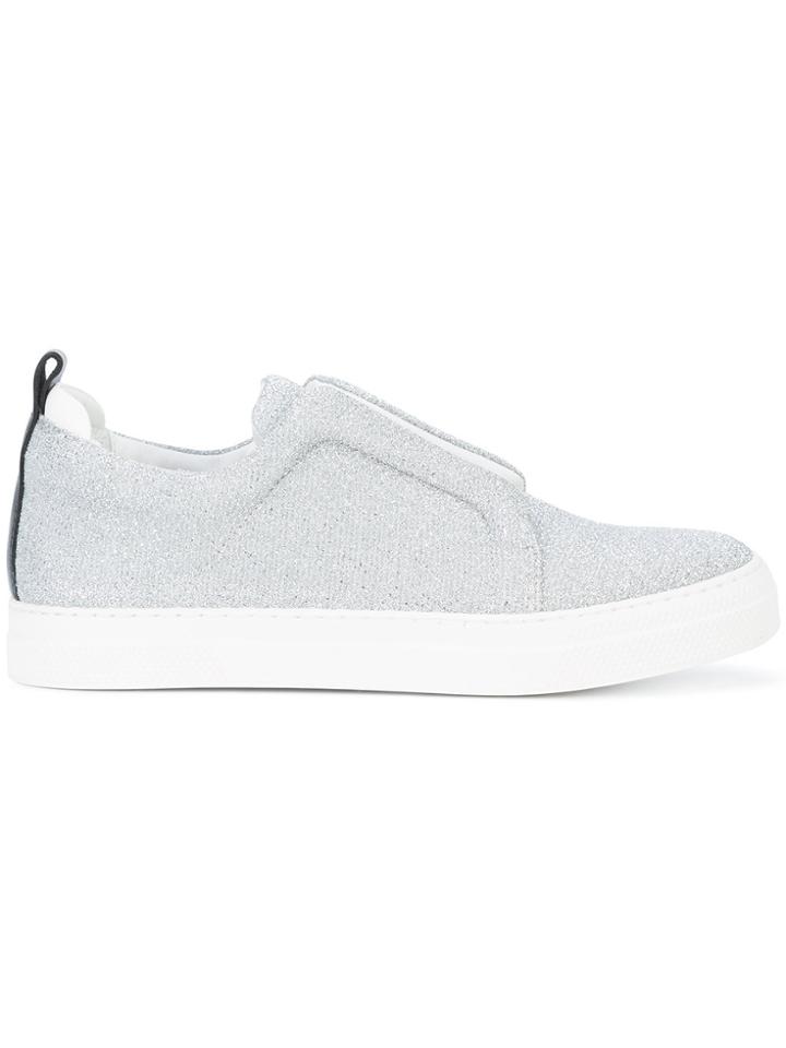 Pierre Hardy Slider Slip-on Sneakers - Metallic