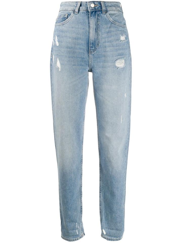 Emporio Armani High-rise Tapered Jeans - Blue