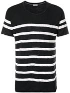 Each X Other Striped Crew-neck T-shirt - Black