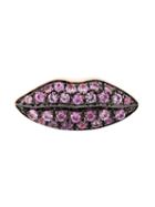 Delfina Delettrez 'lips' Sapphire Earring, Women's, Pink/purple