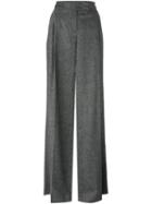 Capucci Palazzo Pants, Women's, Size: 40, Grey, Polyester/spandex/elastane/virgin Wool