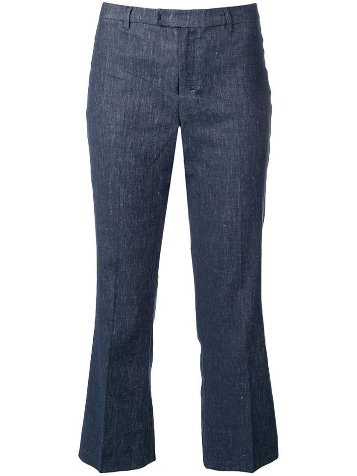 Max Mara Cropped Low Rise Jeans - Blue