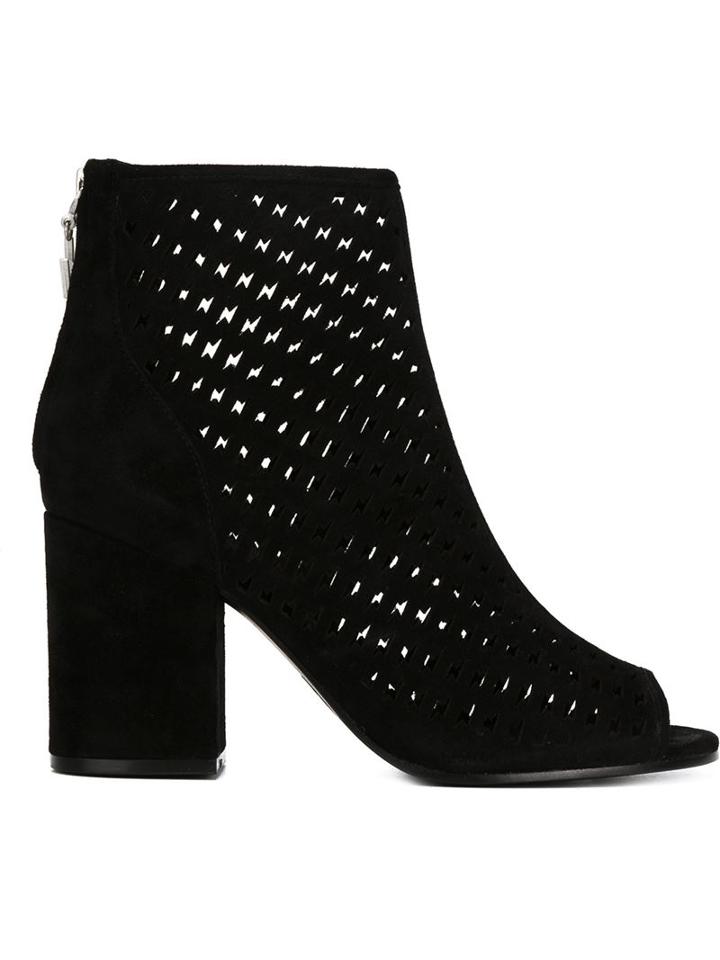 Ash Open Toe Perforated Boots