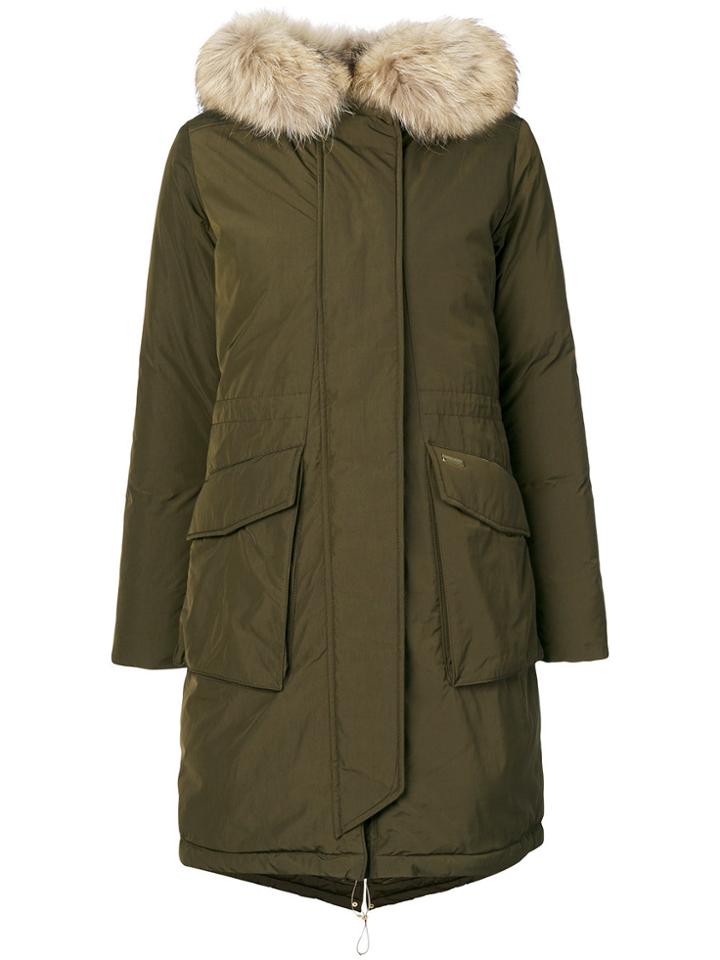 Woolrich Military Parka Coat - Green