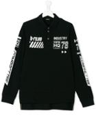 Diesel Kids - Printed Polo Shirt - Kids - Cotton - 14 Yrs, Black