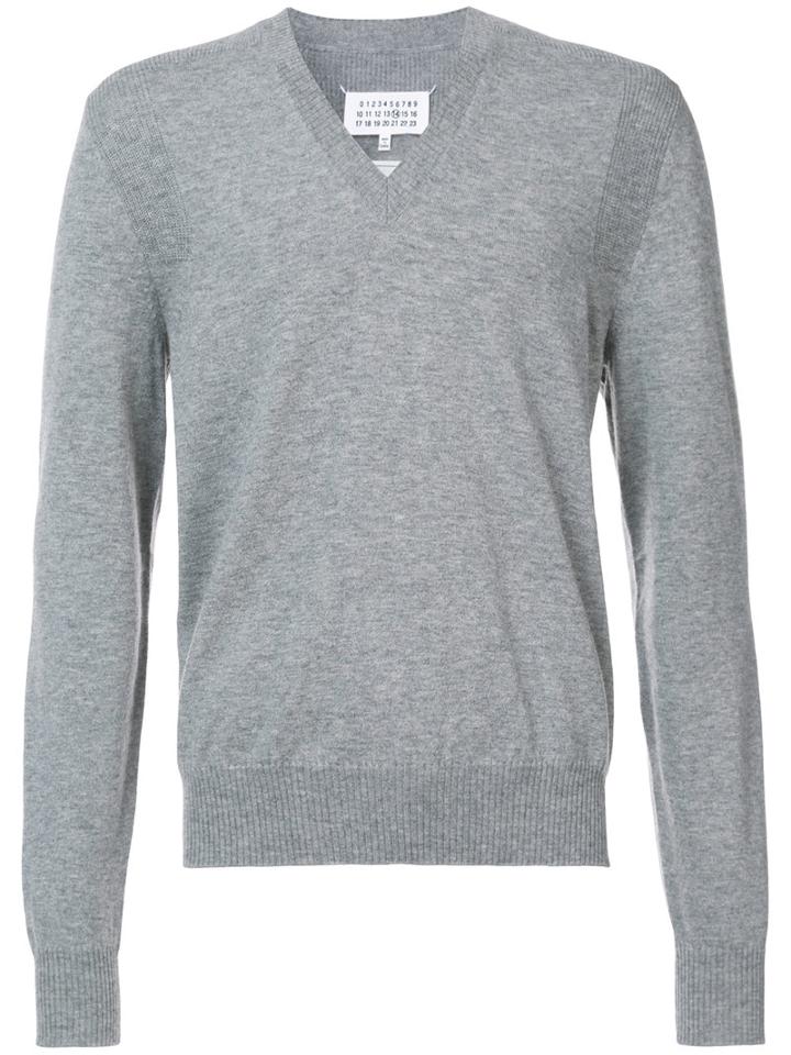 Classic Knitted Sweater - Men - Wool - L, Grey, Wool, Maison Margiela
