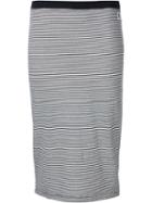 Obey Striped Pencil Skirt