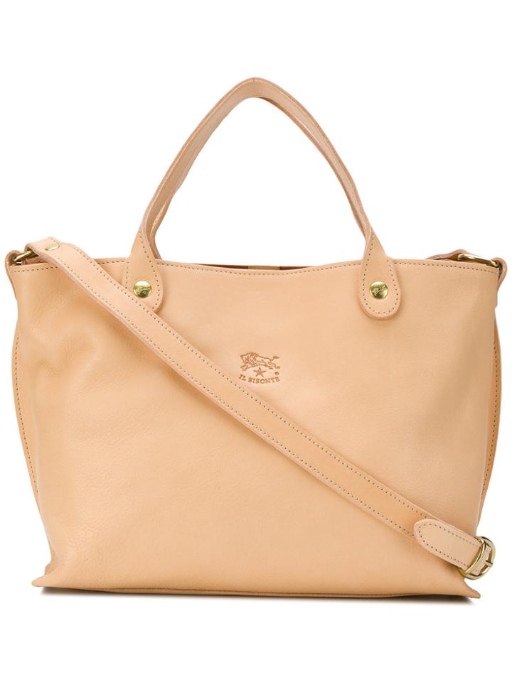 Il Bisonte Open-top Tote - Nude & Neutrals