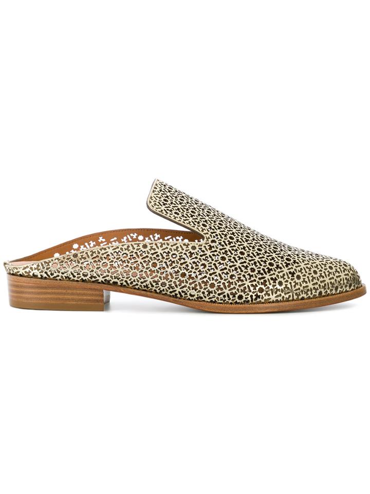Robert Clergerie Asier Mules - Metallic