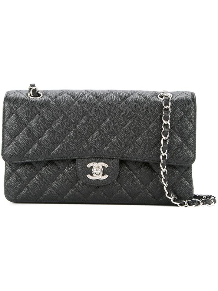 Chanel Pre-owned Double Flap Shoulder Bag - Black