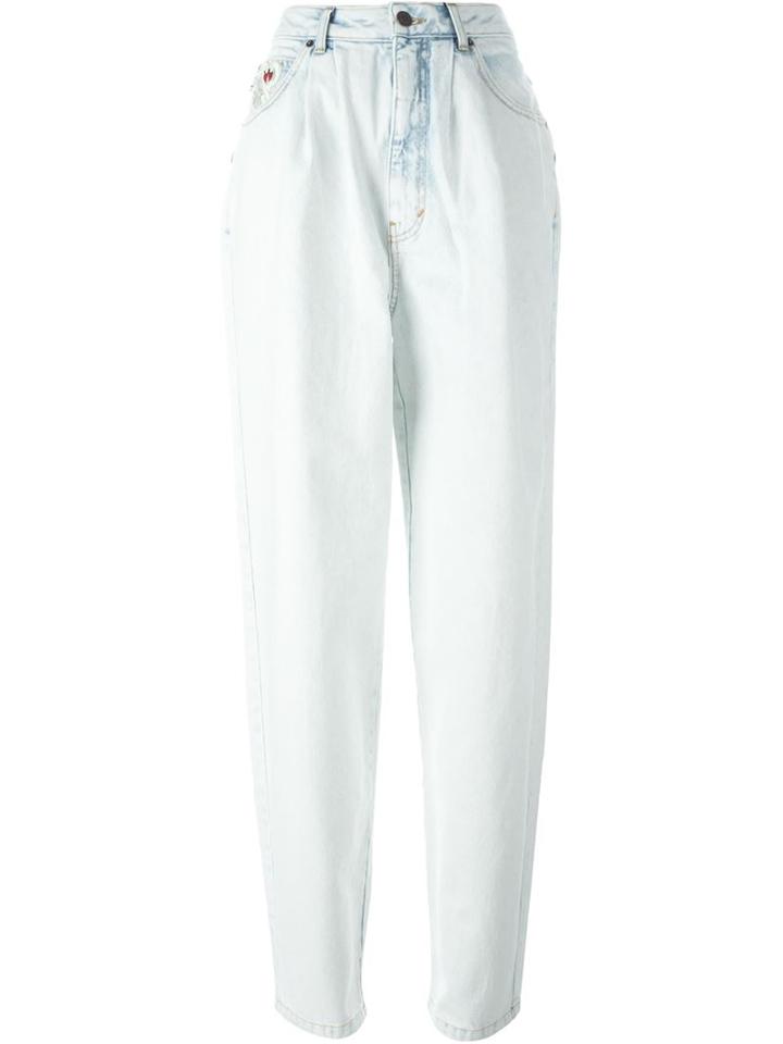 Marc Jacobs Embellished Jeans, Women's, Size: 26, White, Cotton