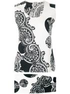 Versace Vintage Optical Paisley Skirt & Tank - White