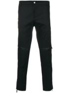 Les Hommes Urban Zipped Track Pants - Black