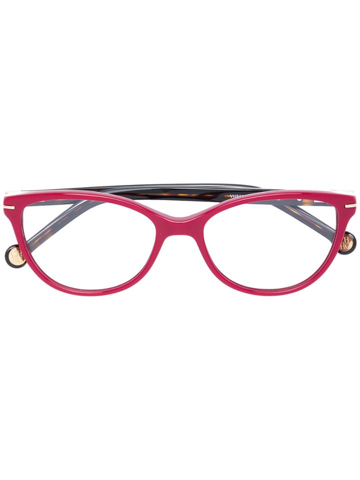 Carolina Herrera Cat-eye Glasses - Red