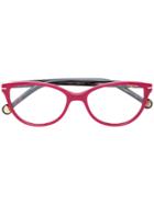 Carolina Herrera Cat-eye Glasses - Red