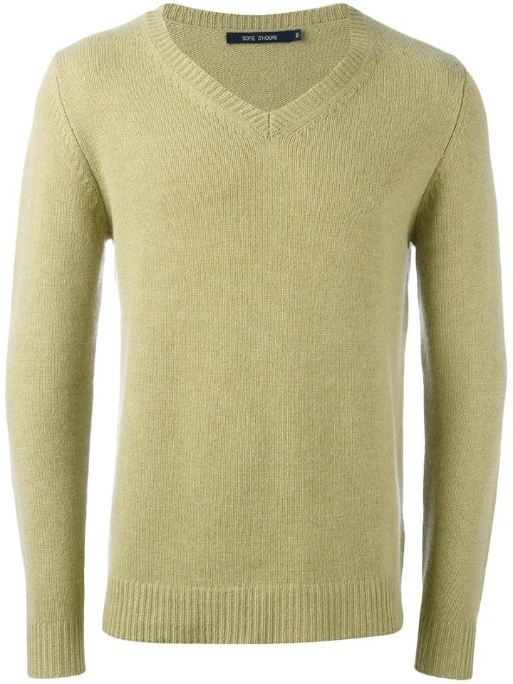 Sofie D'hoore 'mendoza' Pullover, Men's, Size: 52, Green, Cashmere