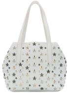 Jimmy Choo Sofia Star Studded Tote - White