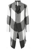 Forme D'expression Hooded Robe Coat - Black