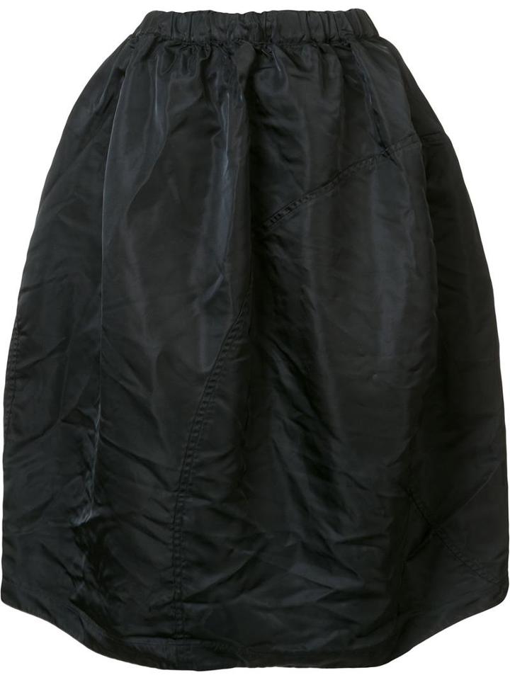 Black Comme Des Garçons Oversized Full Skirt, Women's, Size: Small, Polyester