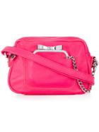 Sonia By Sonia Rykiel Chain Purse Satchel - Pink & Purple