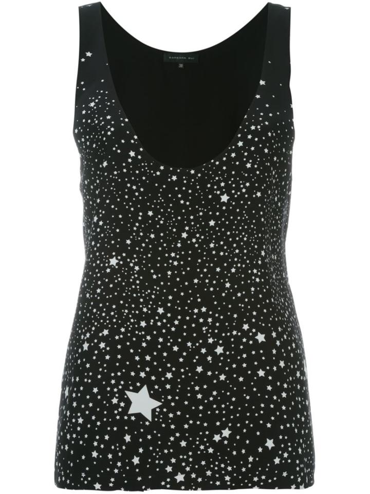 Barbara Bui Star Print Tank Top, Women's, Size: 40, Black, Silk