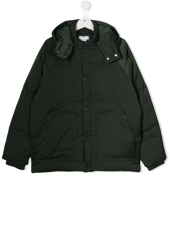 Stella Mccartney Kids Teen Padded Coat - Green